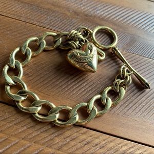 Juicy Couture Banner Heart Charm Bracelet